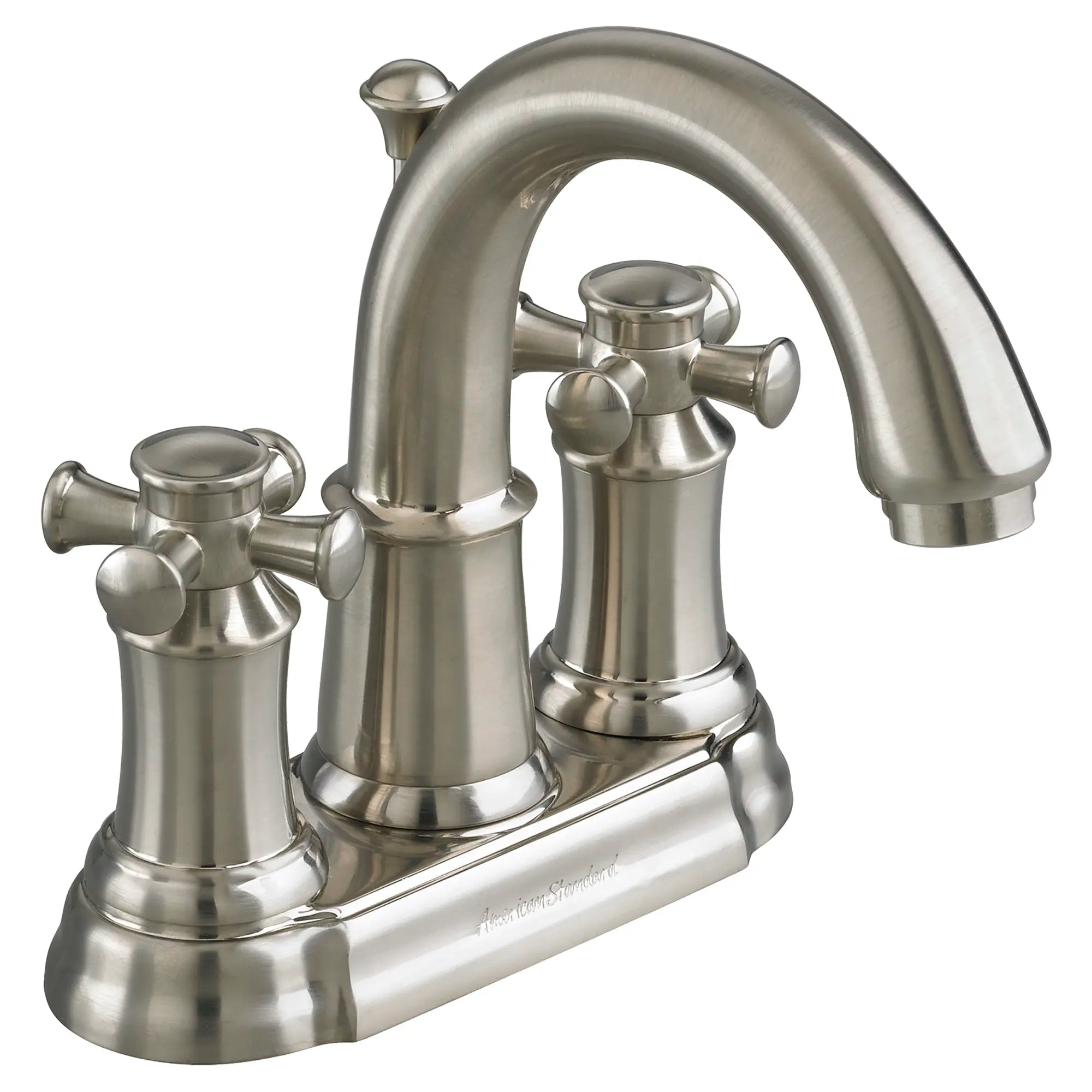 Portsmouth 4-In. Centerset 2-Handle Crescent Spout Bathroom Faucet 1.2 GPM with Cross Handles — thumbnail 2