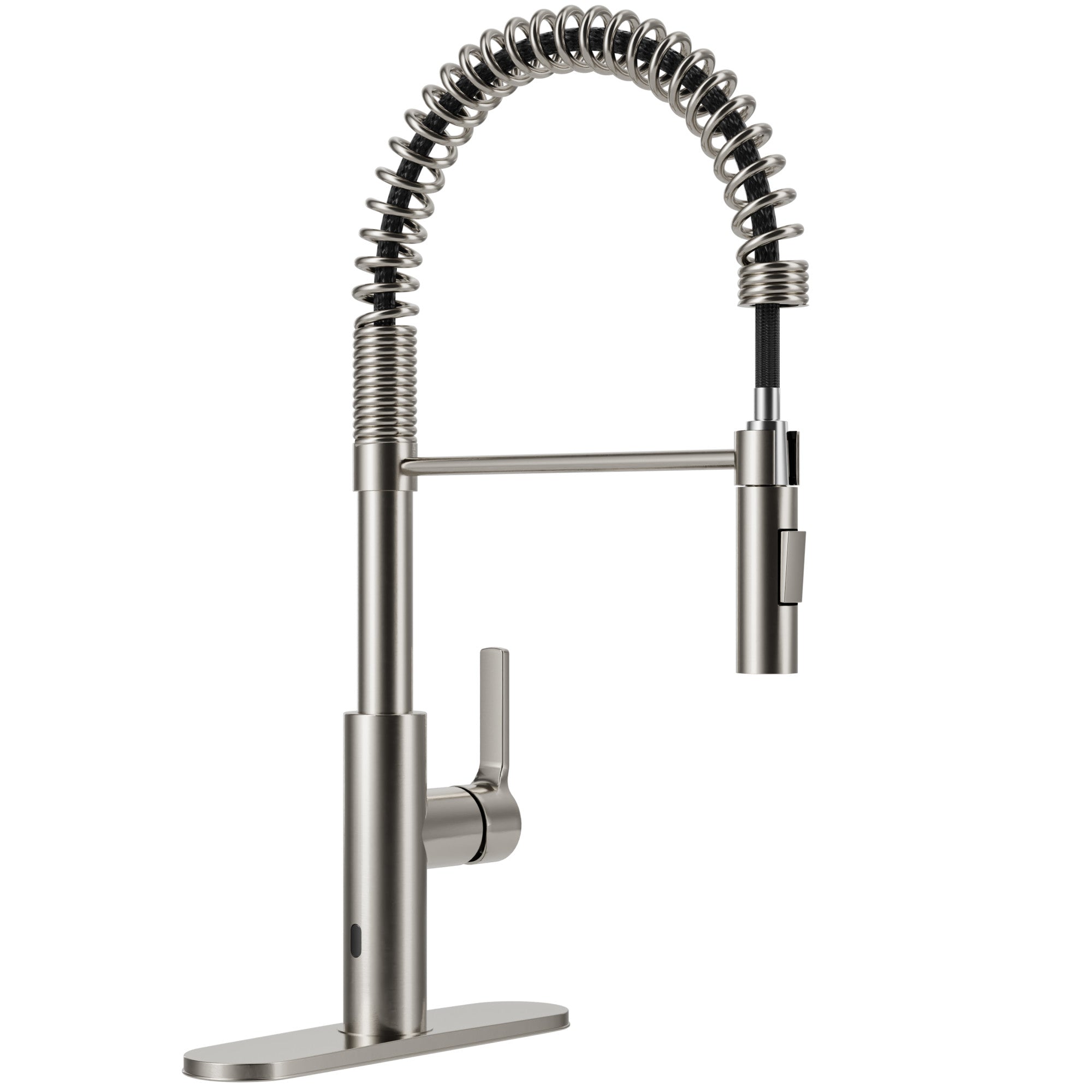 ANZZI Ola Touchless Faucet, 1-Handle, Dual Spray Pull-Down Sprayer, Motion Sensor Activation, Deck Plate Included, Rhino Alloy, Multiple Finishes — image 1