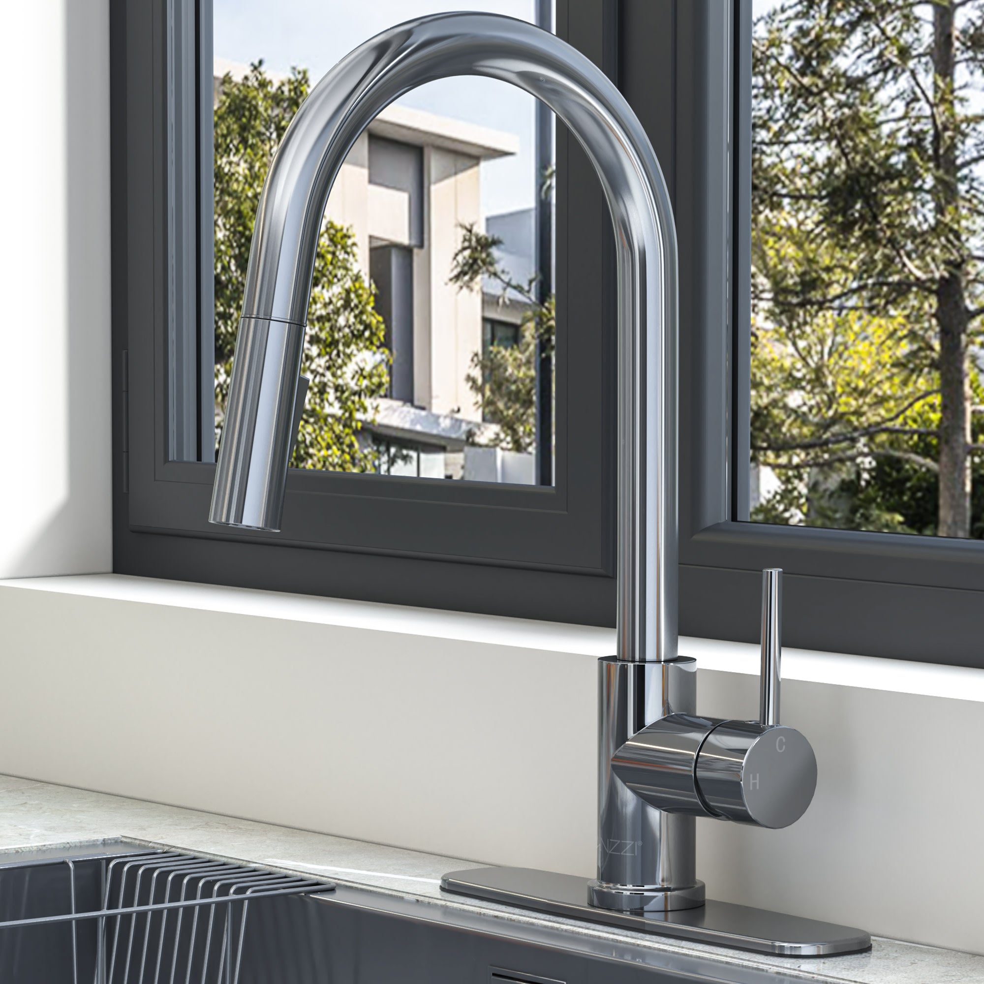 Expedition Series 16 in. 1-Handle Pull-Down Sprayer Kitchen Faucet with 1.8 GPM Flow and Dual Spray Modes