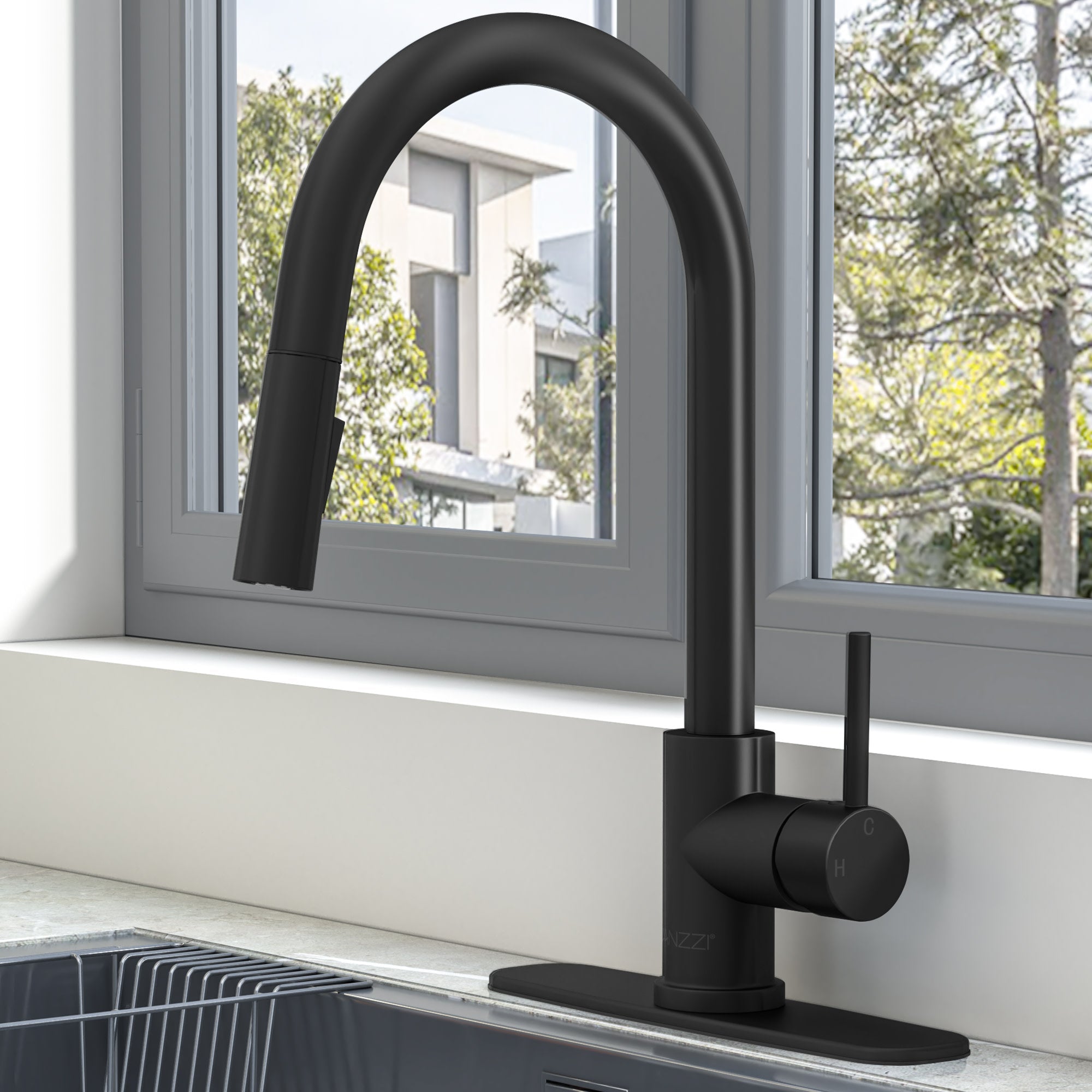 Expedition Series 16 in. 1-Handle Pull-Down Sprayer Kitchen Faucet with 1.8 GPM Flow and Dual Spray Modes