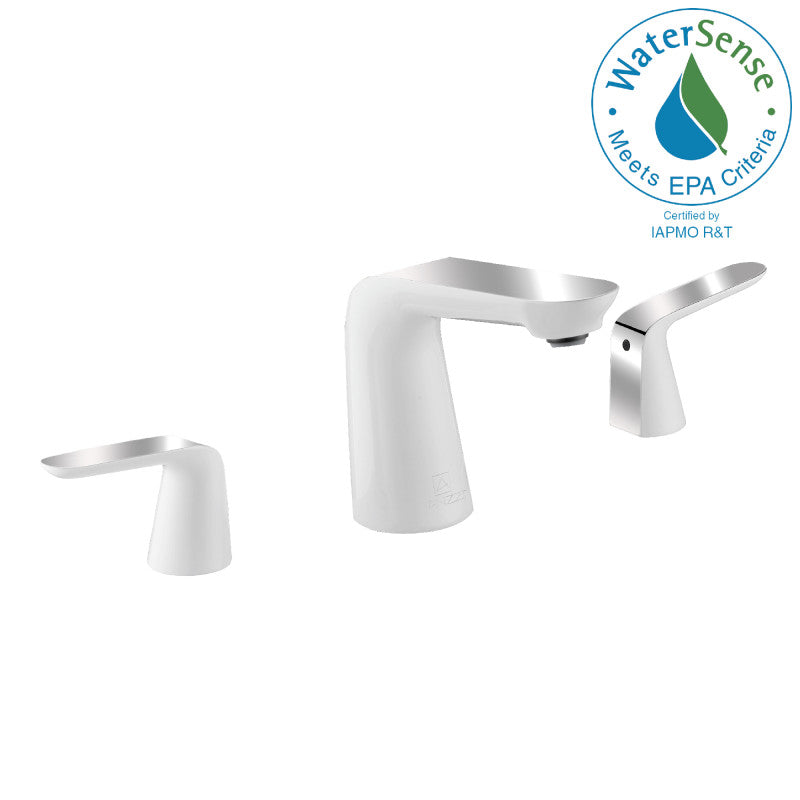 Pendant Series 8 in. Widespread 2-Handle Low-Arc Bathroom Faucet in Polished Chrome — image 1