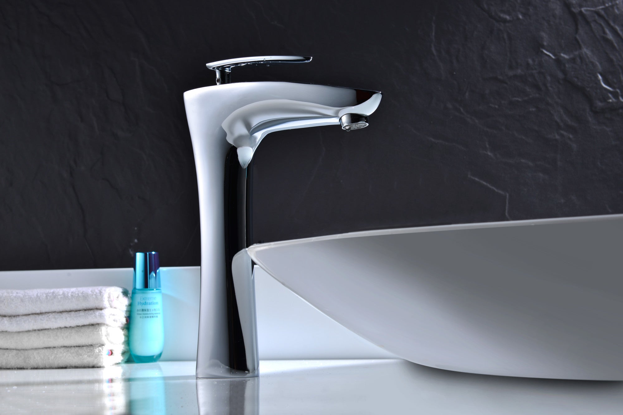 Crown Series Single Handle Vessel Sink Faucet in Polished Chrome — thumbnail 2