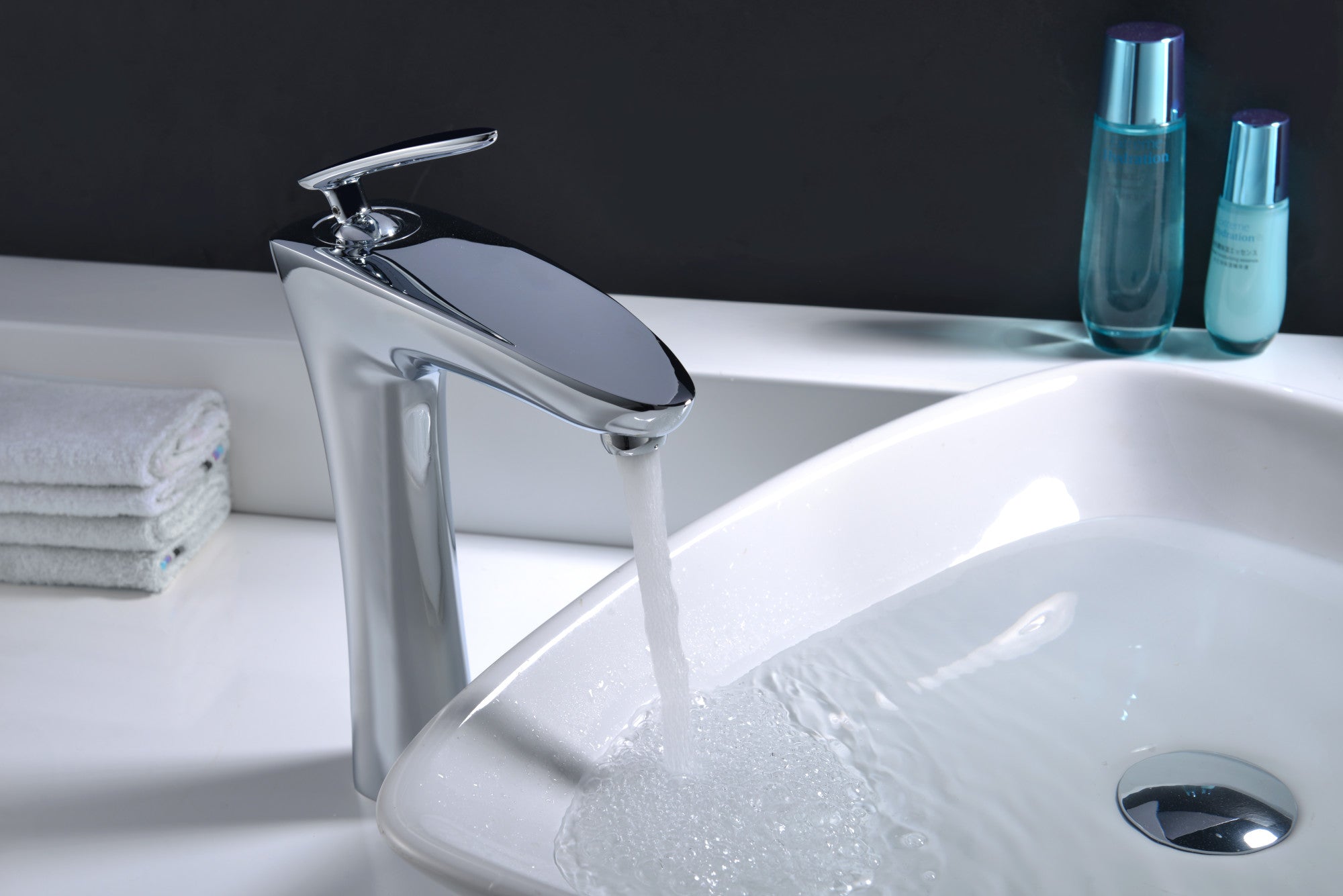 Crown Series Single Handle Vessel Sink Faucet in Polished Chrome — thumbnail 3