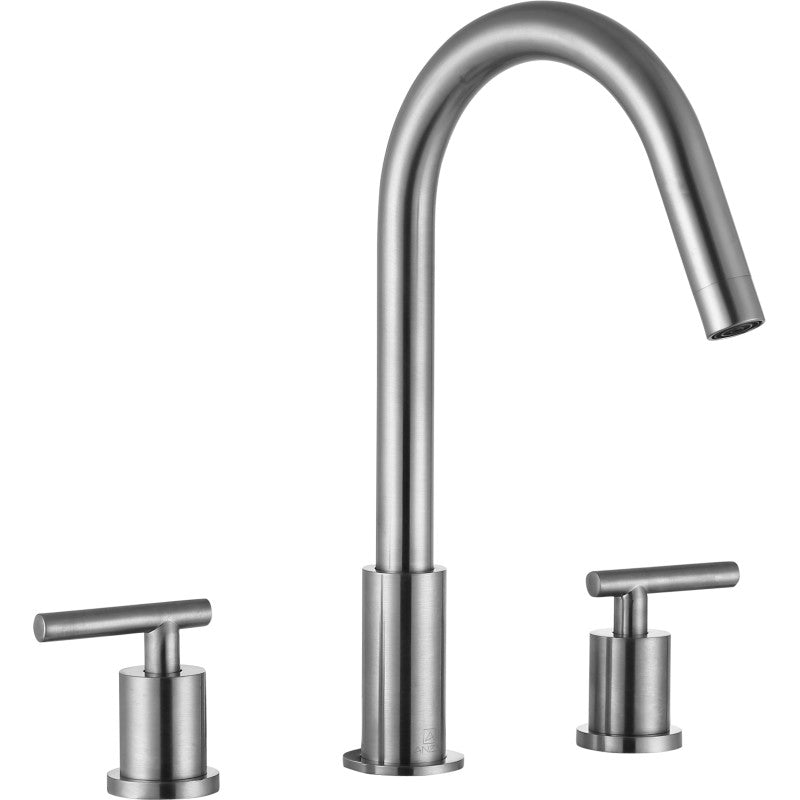 Spartan 8 in. Widespread 2-Handle Bathroom Faucet in Brushed Nickel — image 1