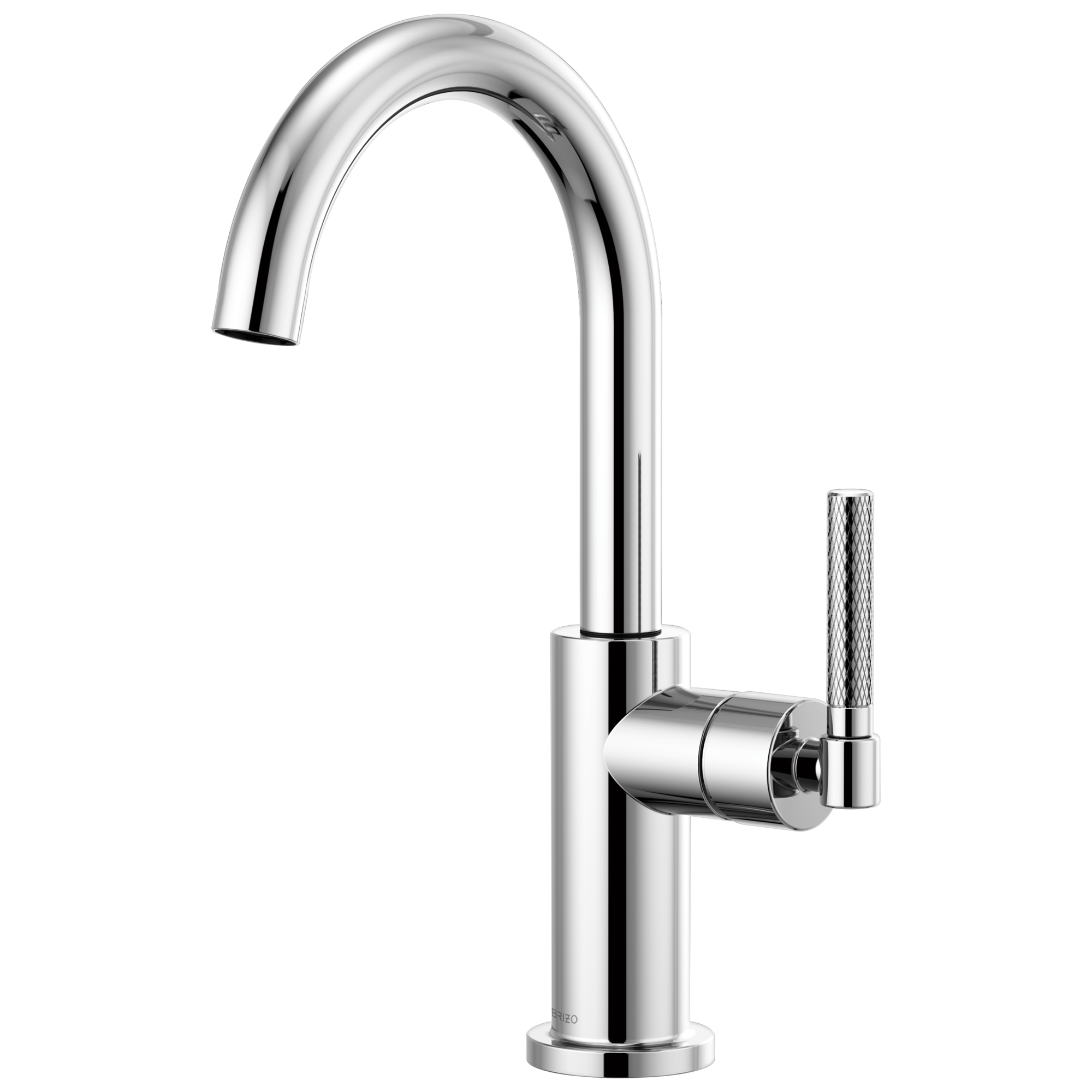 Litze Bar Faucet with Arc Spout and Knurled Handle Kit