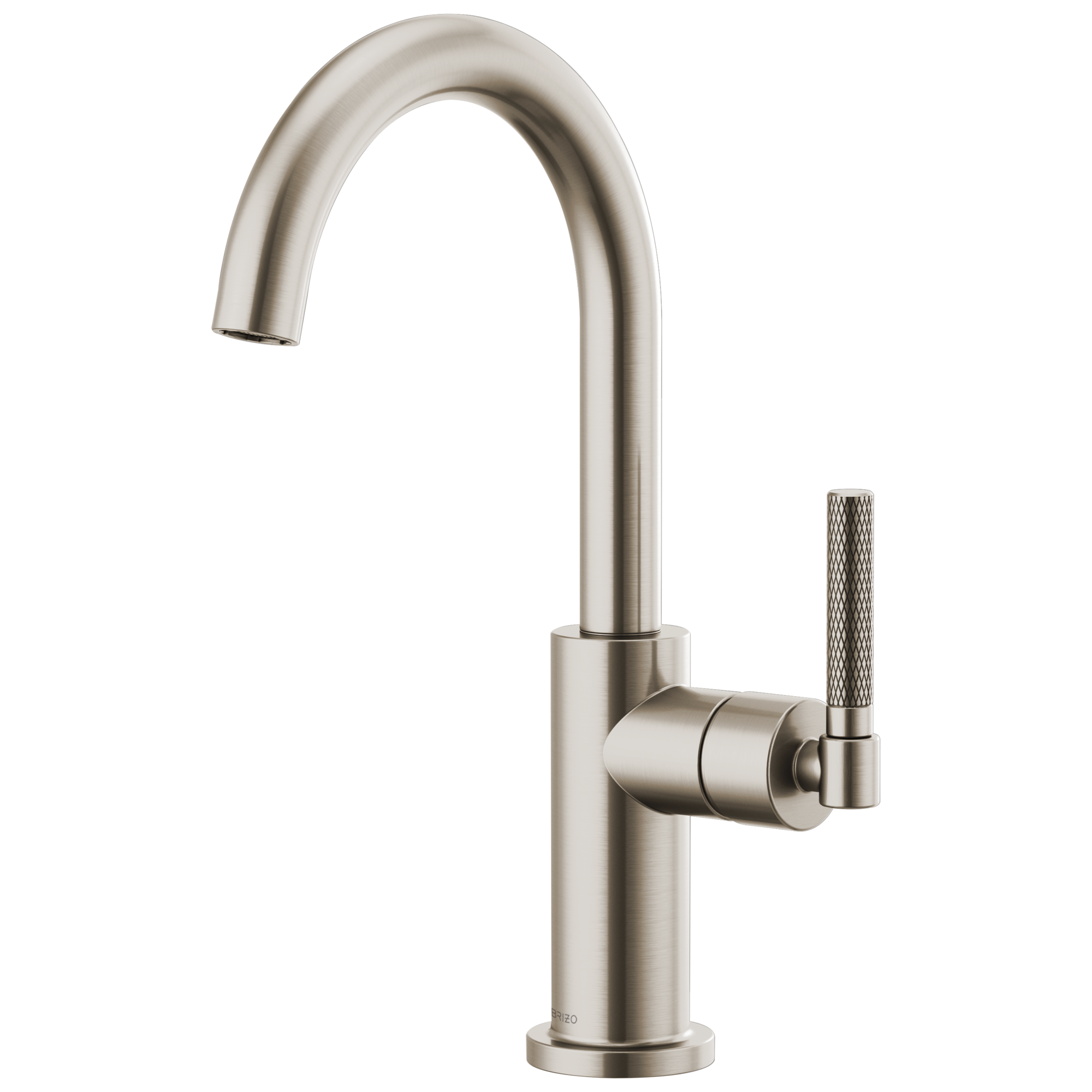 Litze Bar Faucet with Arc Spout and Knurled Handle Kit