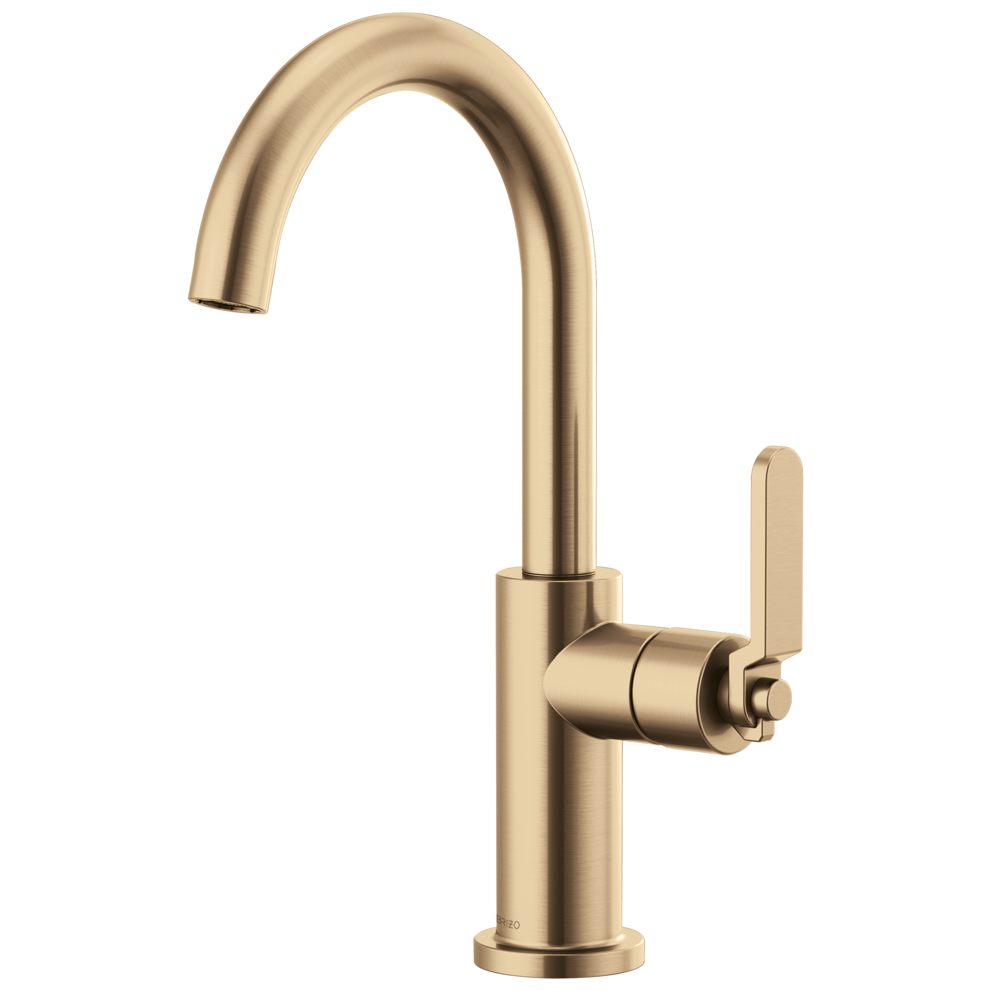Litze Bar Faucet with Arc Spout and Industrial Handle Kit — image 1