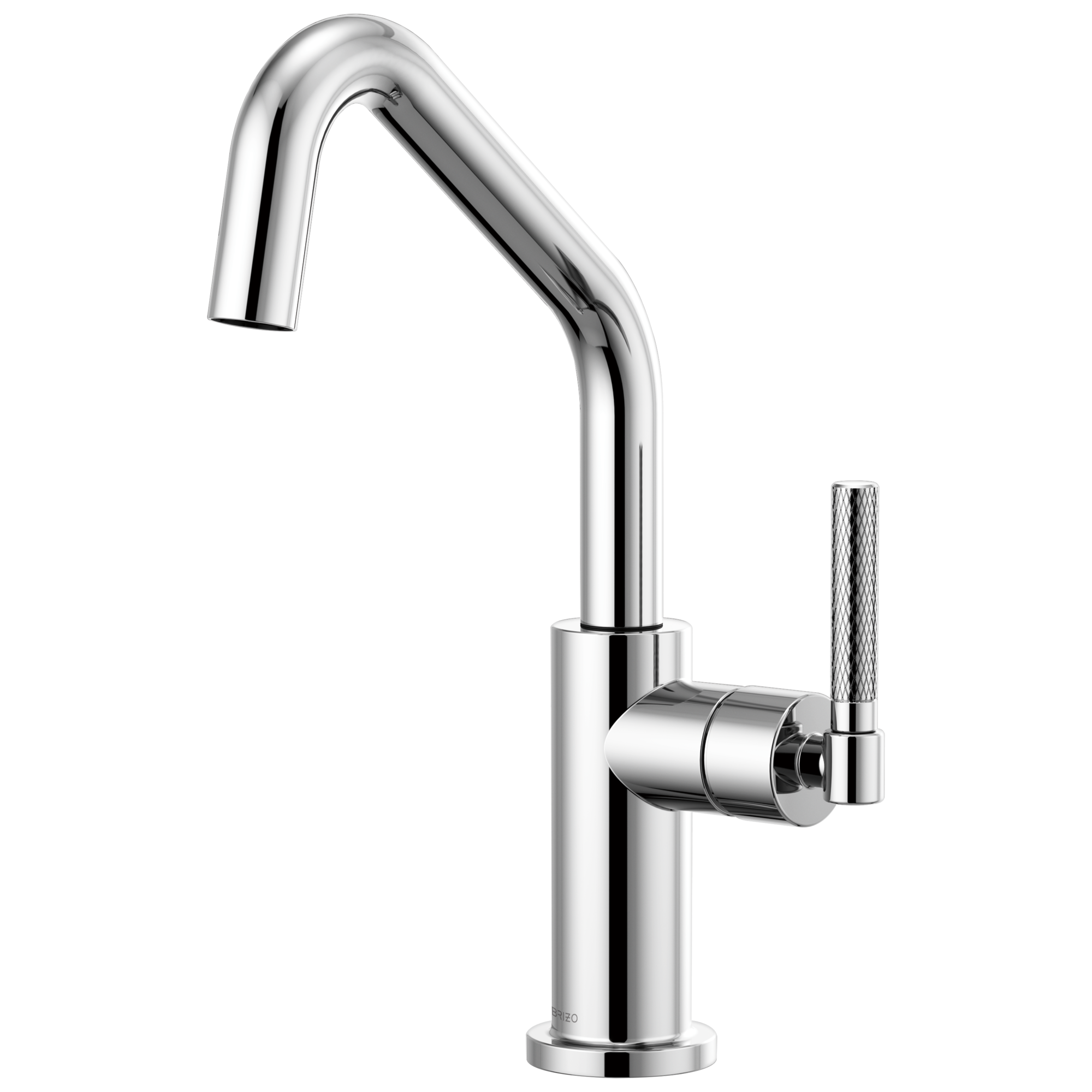Litze Bar Faucet with Angled Spout and Knurled Handle Kit
