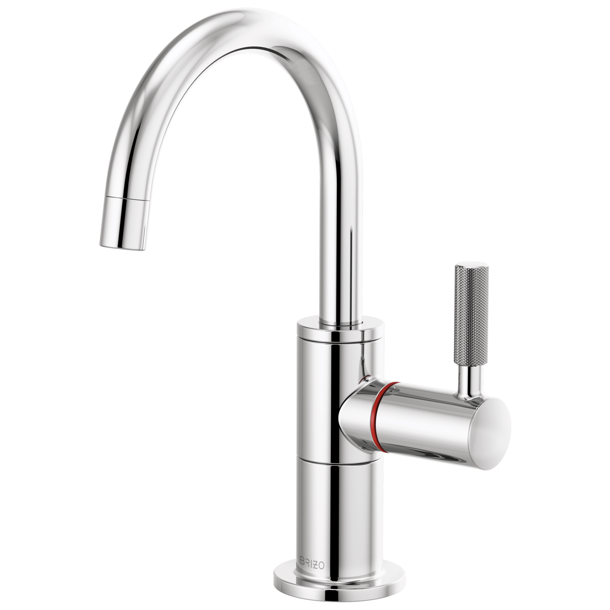 Litze Instant Hot Faucet with Arc Spout and Knurled Handle — image 1