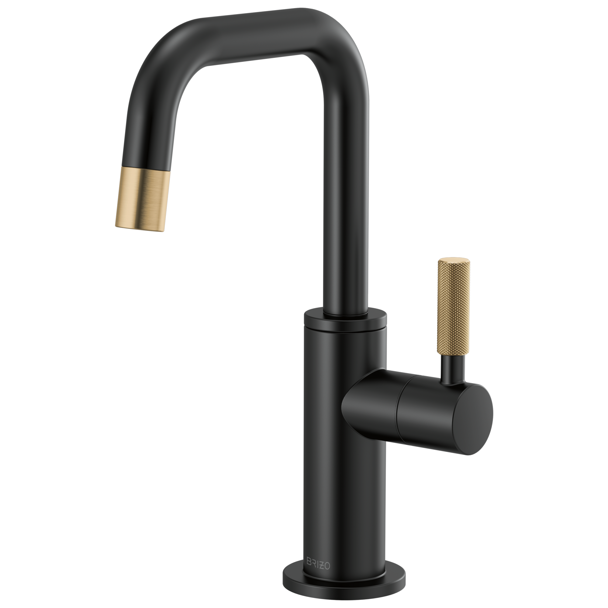 Litze Beverage Faucet with Square Spout and Knurled Handle — image 1