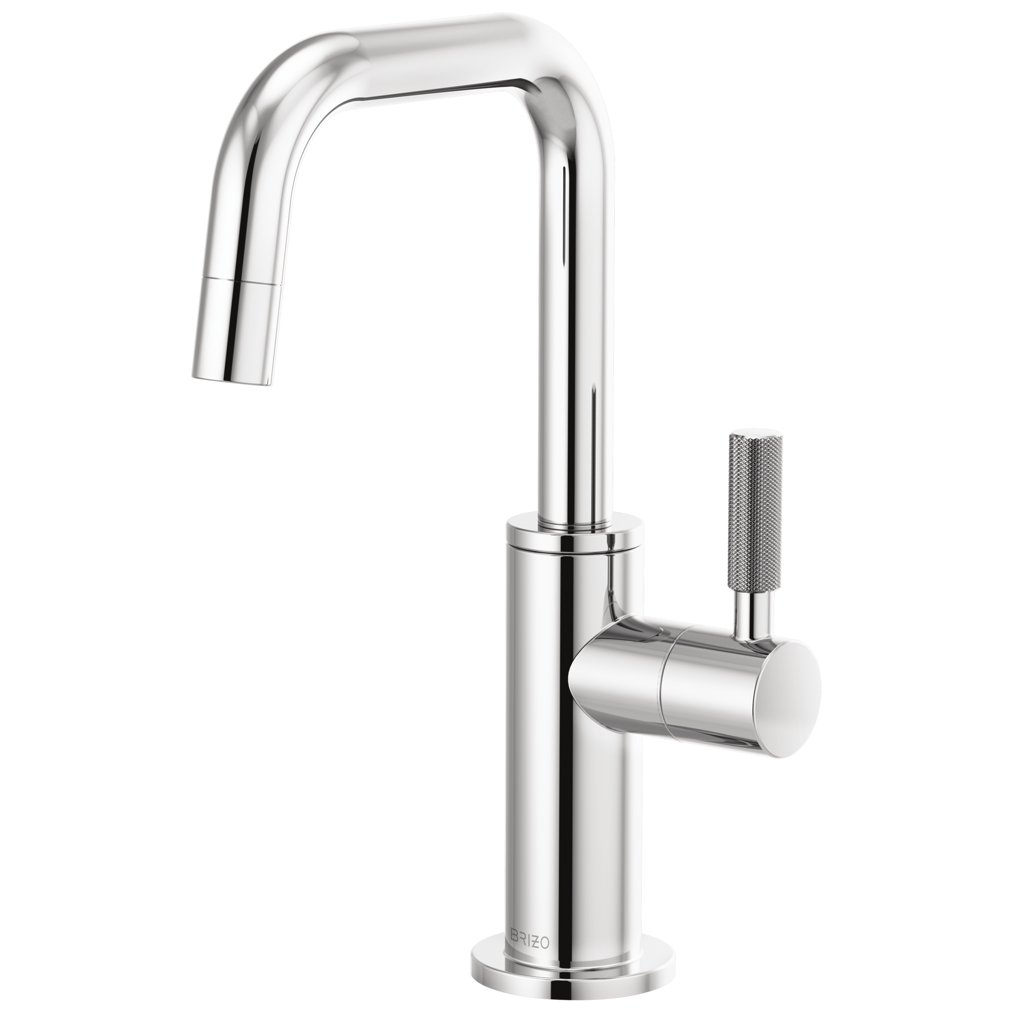 Litze Beverage Faucet with Square Spout and Knurled Handle