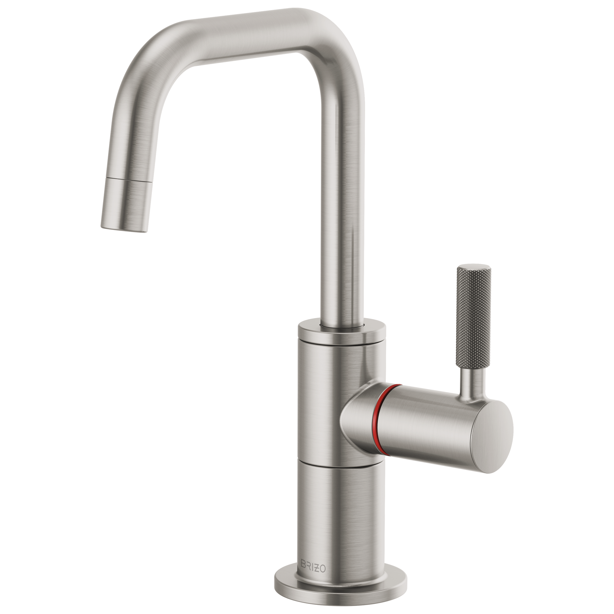 Litze Instant Hot Faucet with Square Spout and Knurled Handle