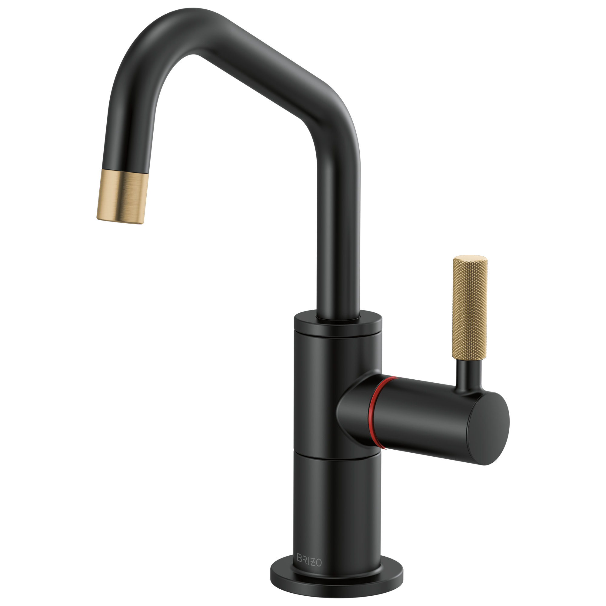 Litze Instant Hot Faucet with Angled Spout and Knurled Handle — image 1