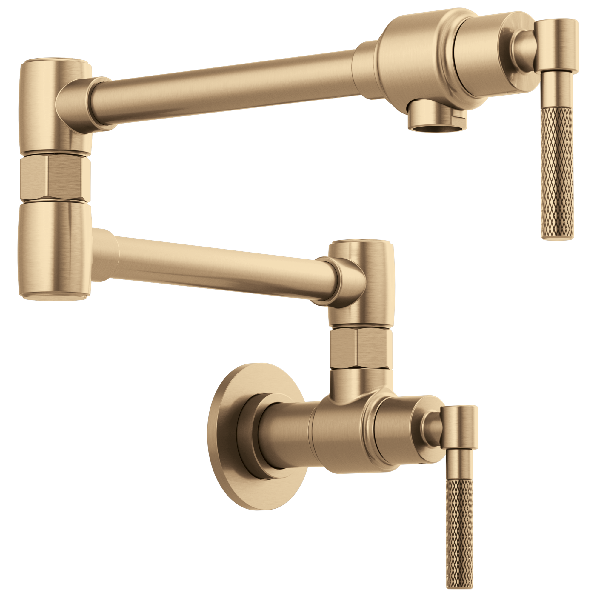 Litze Wall Mount Pot Filler with Knurled Handle Kit