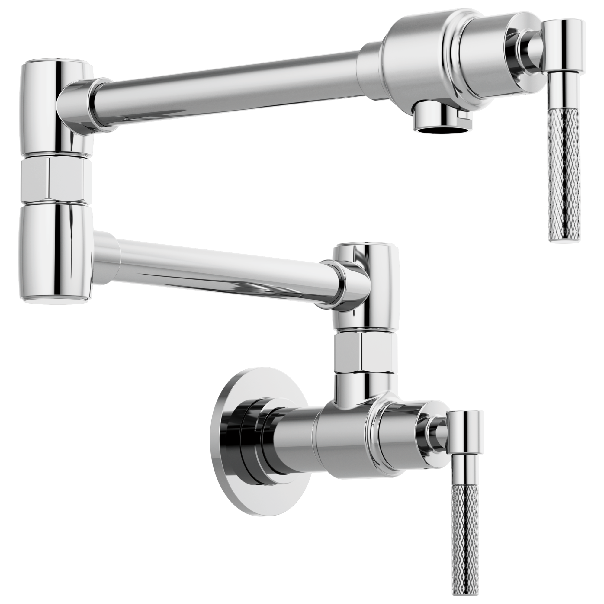 Litze Wall Mount Pot Filler with Knurled Handle Kit