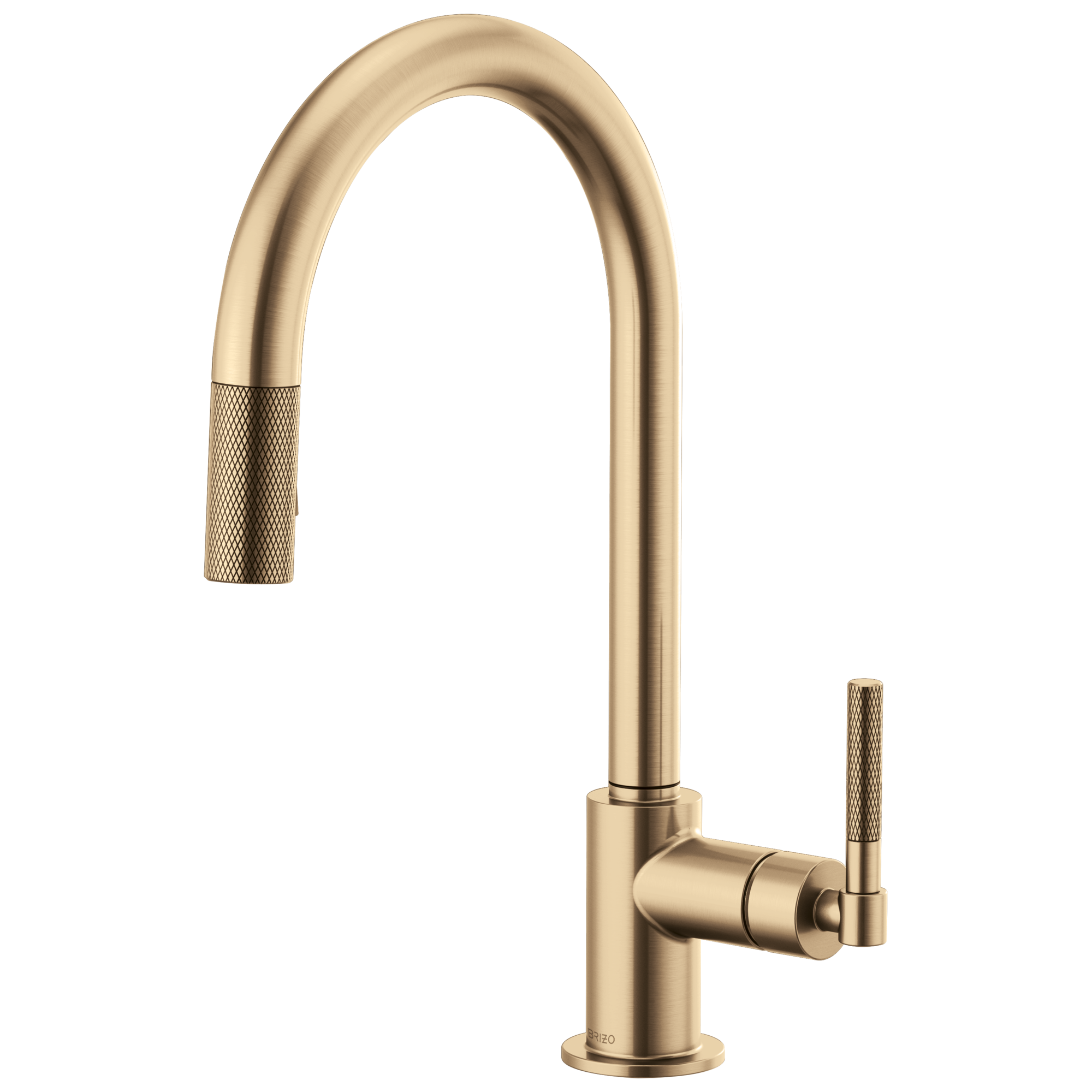 Litze Pull-Down Faucet with Arc Spout and Knurled Handle