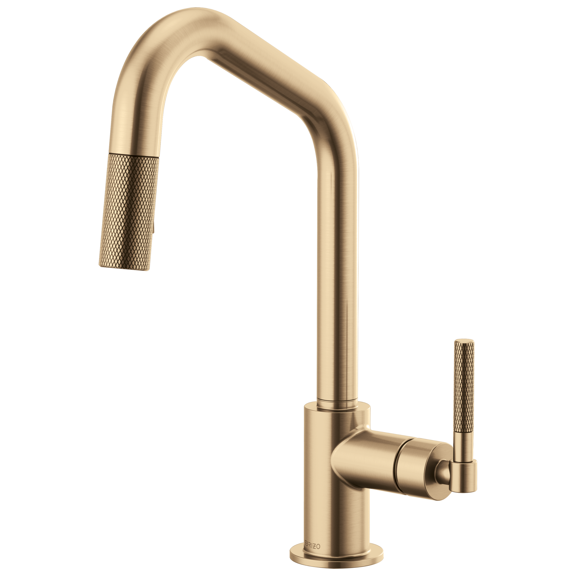 Litze Pull-Down Faucet with Angled Spout and Knurled Handle