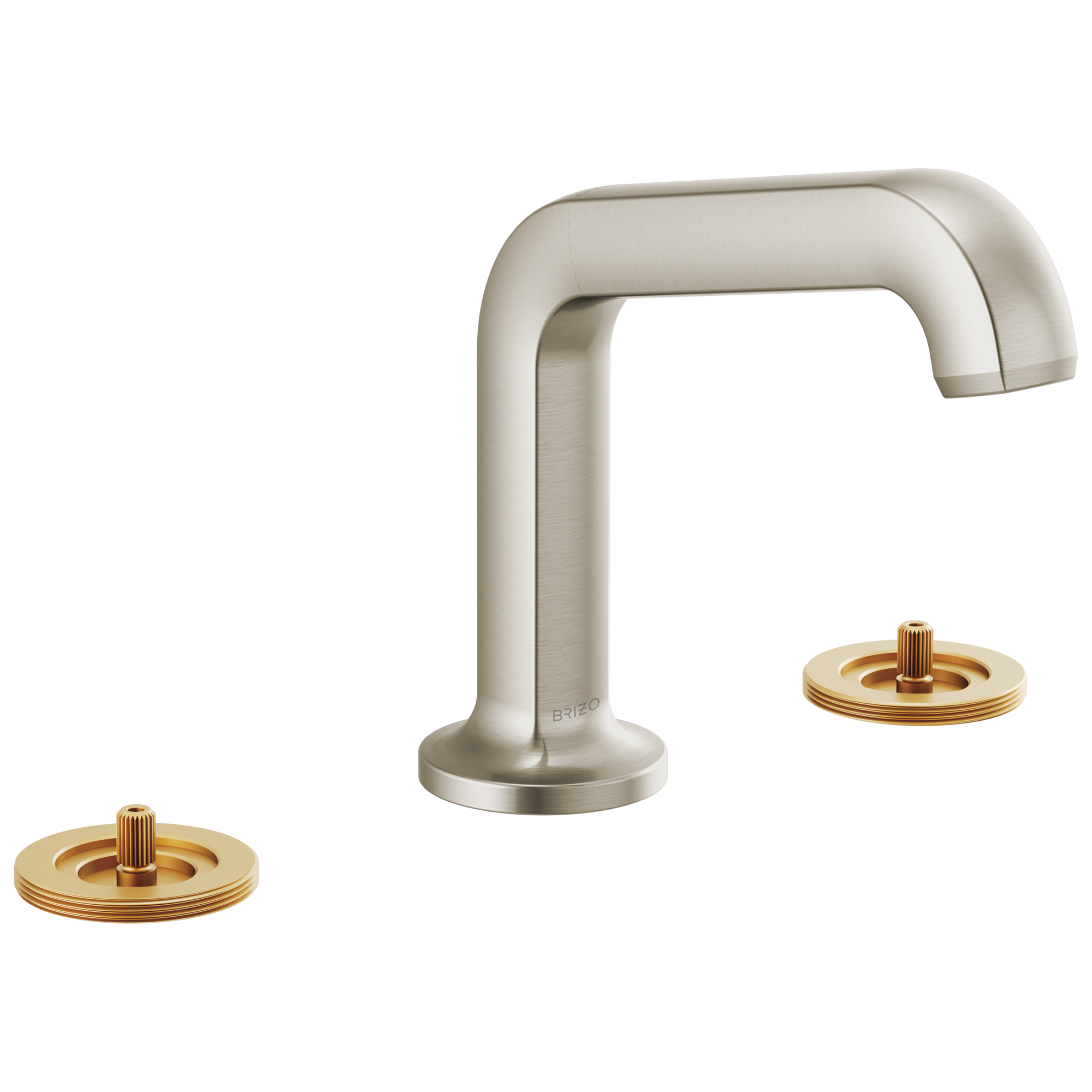 Kintsu Widespread Lavatory Faucet with Angled Spout - Less Handles — image 1