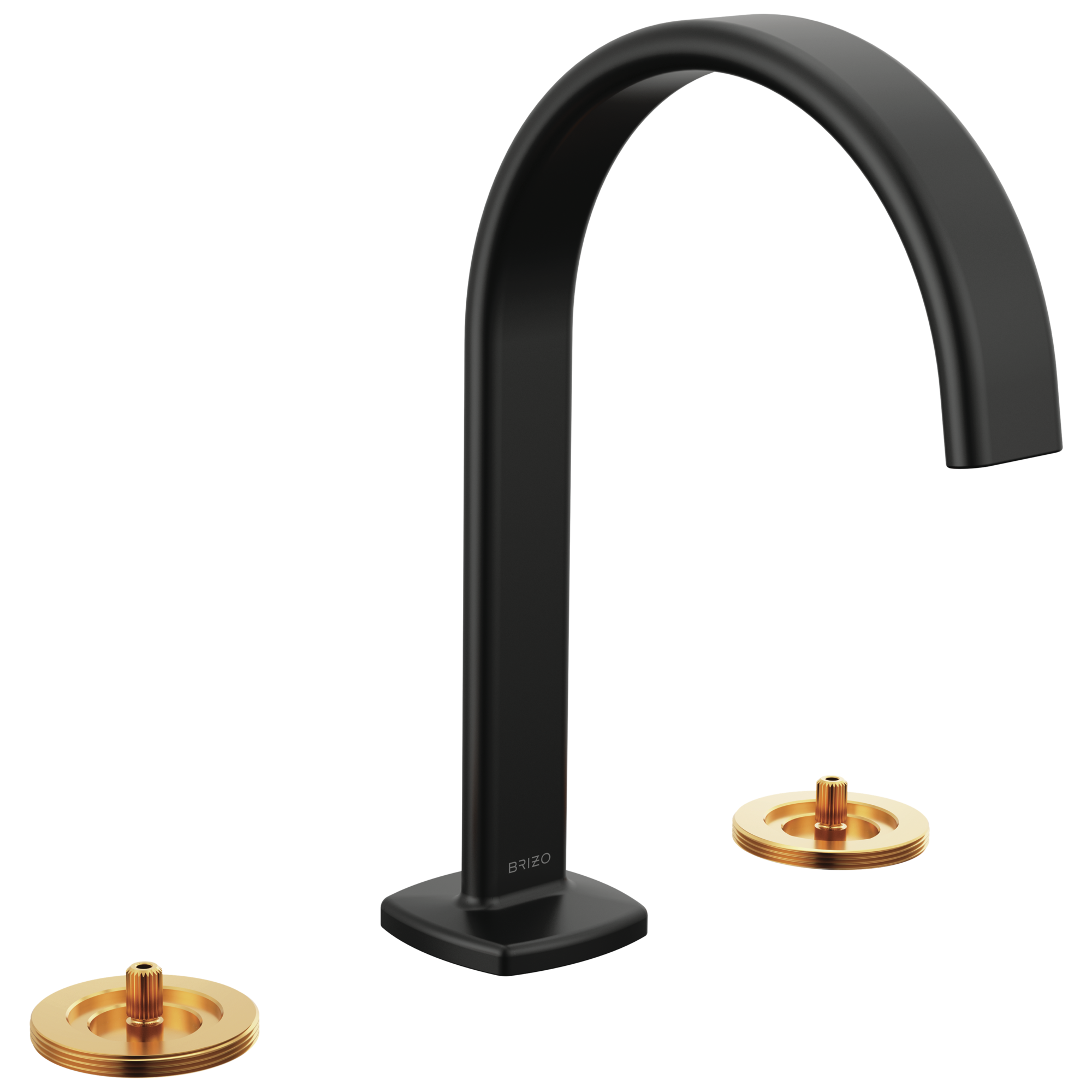 Allaria Widespread Lavatory Faucet with Arc Spout - Less Handles — image 1