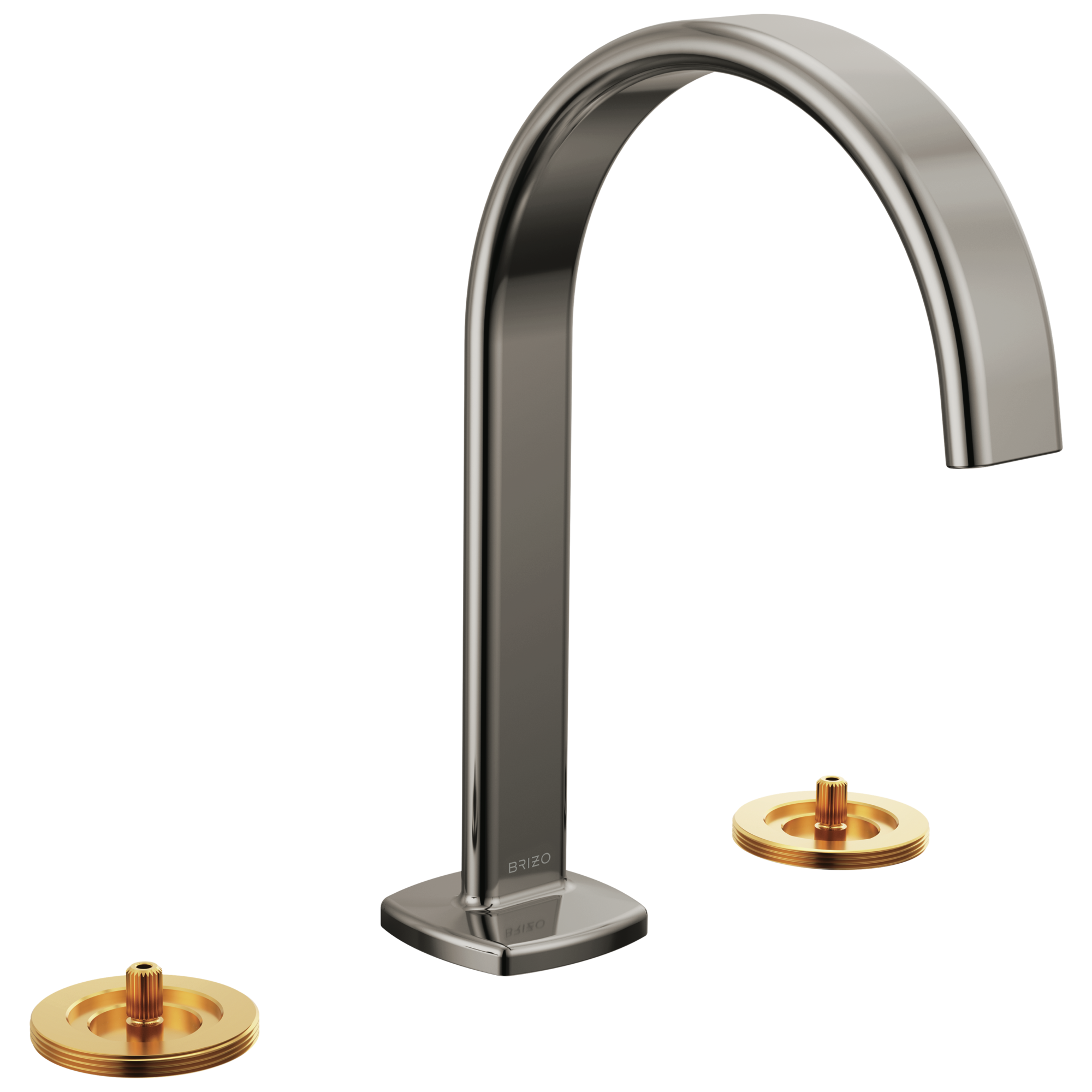Allaria Widespread Lavatory Faucet with Arc Spout - Less Handles