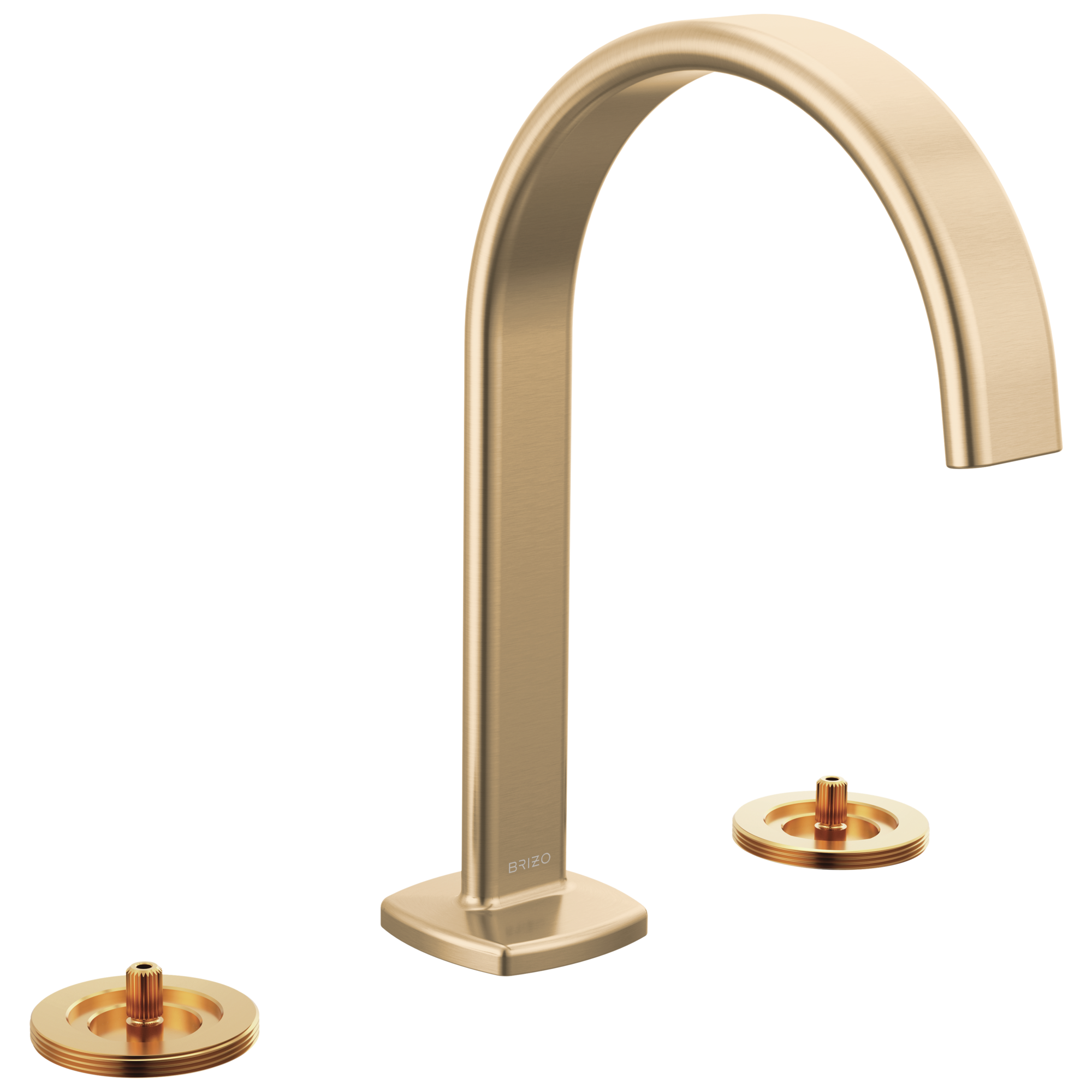 Allaria Widespread Lavatory Faucet with Arc Spout - Less Handles — image 1