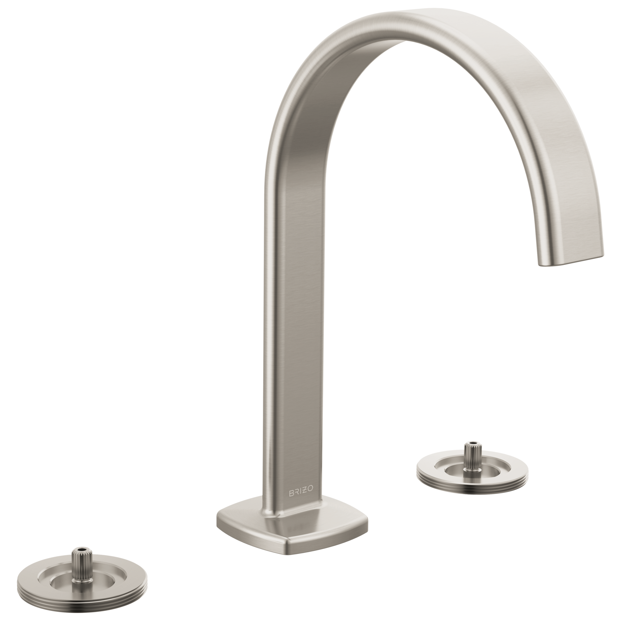 Allaria Widespread Lavatory Faucet with Arc Spout - Less Handles