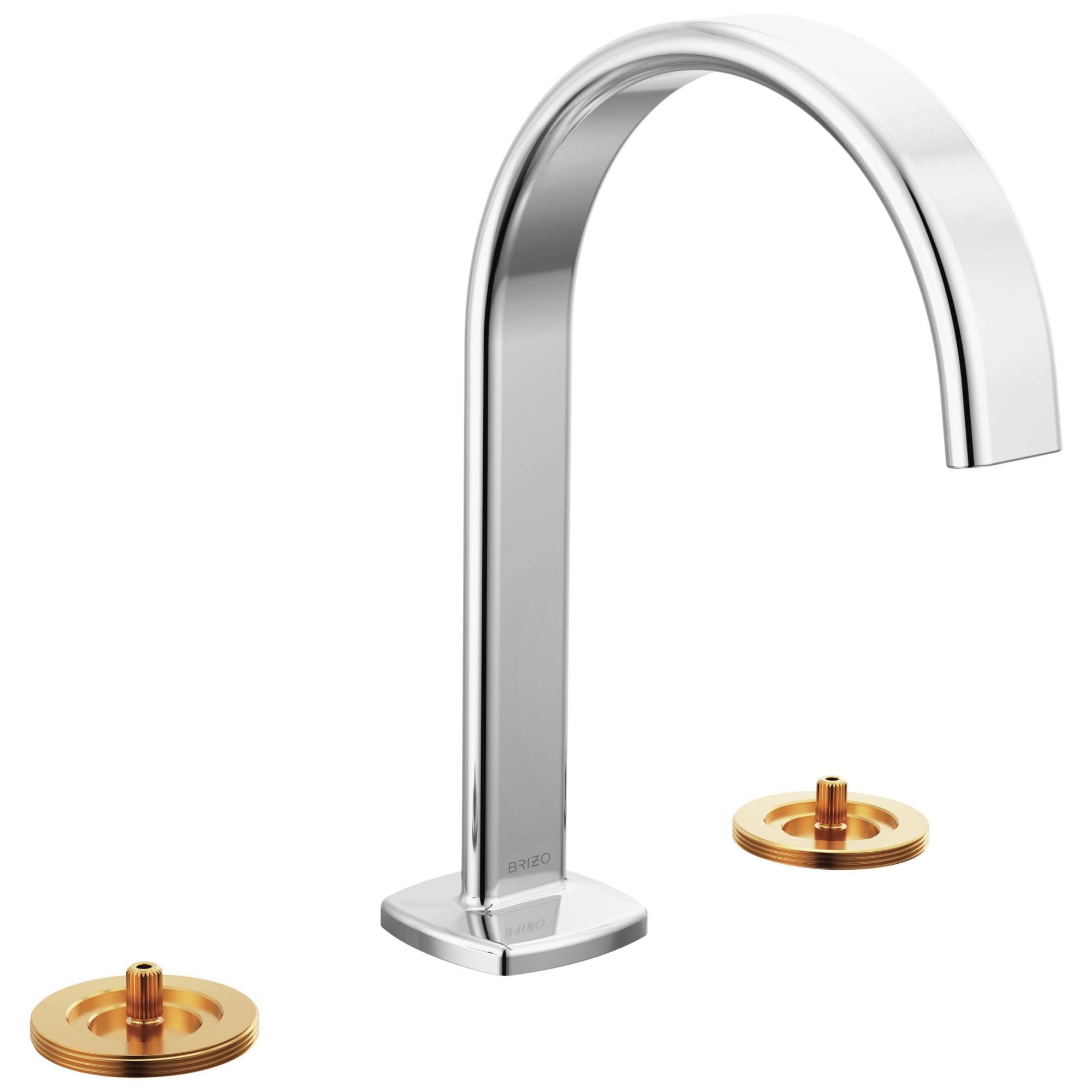 Allaria Widespread Lavatory Faucet with Arc Spout - Less Handles — image 1