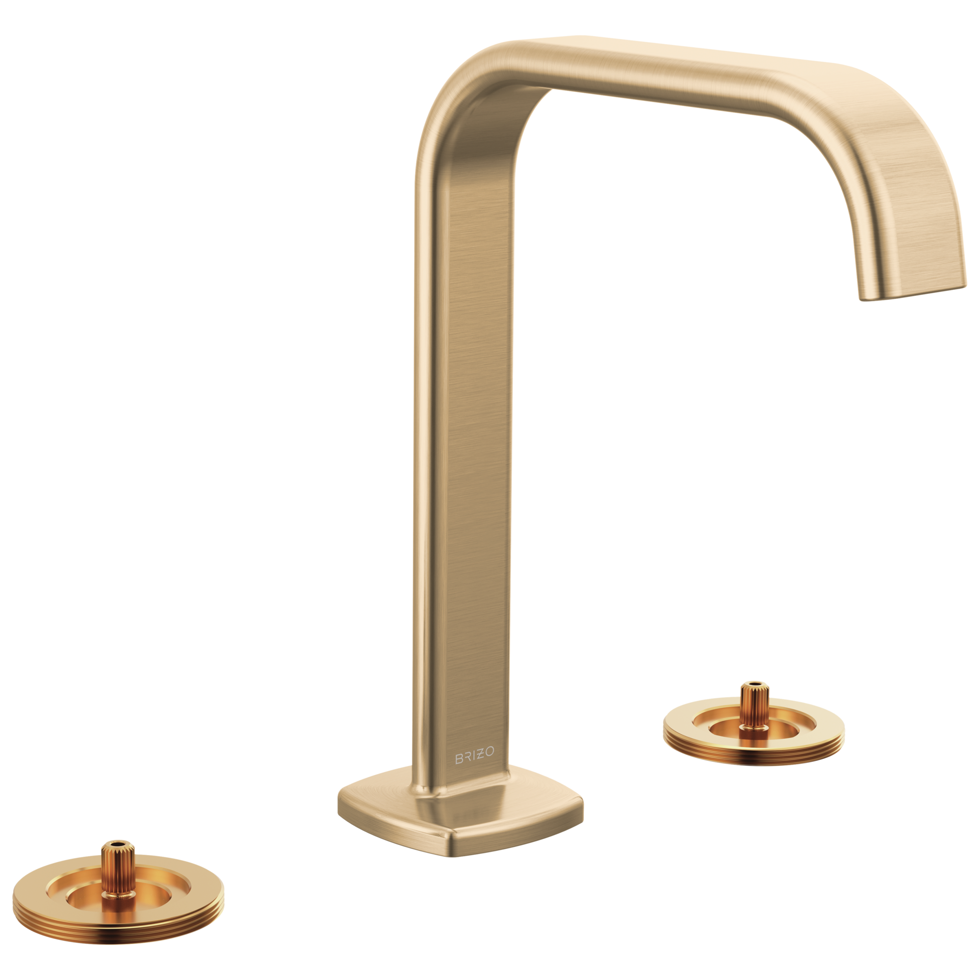 Allaria Widespread Lavatory Faucet with Square Spout - Less Handles — image 1