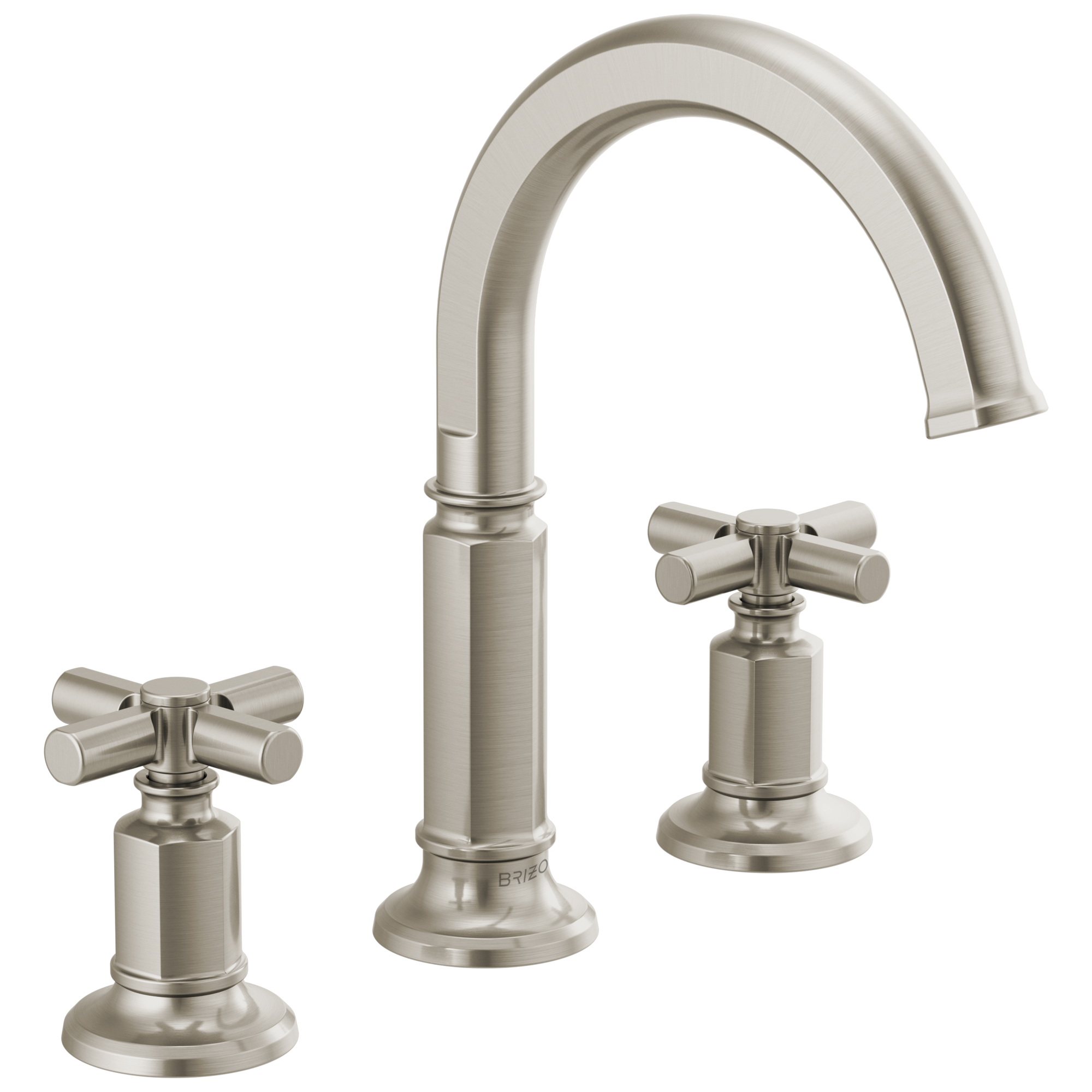 Invari Widespread Lavatory Faucet with Arc Spout - Less Handles 1.2 GPM