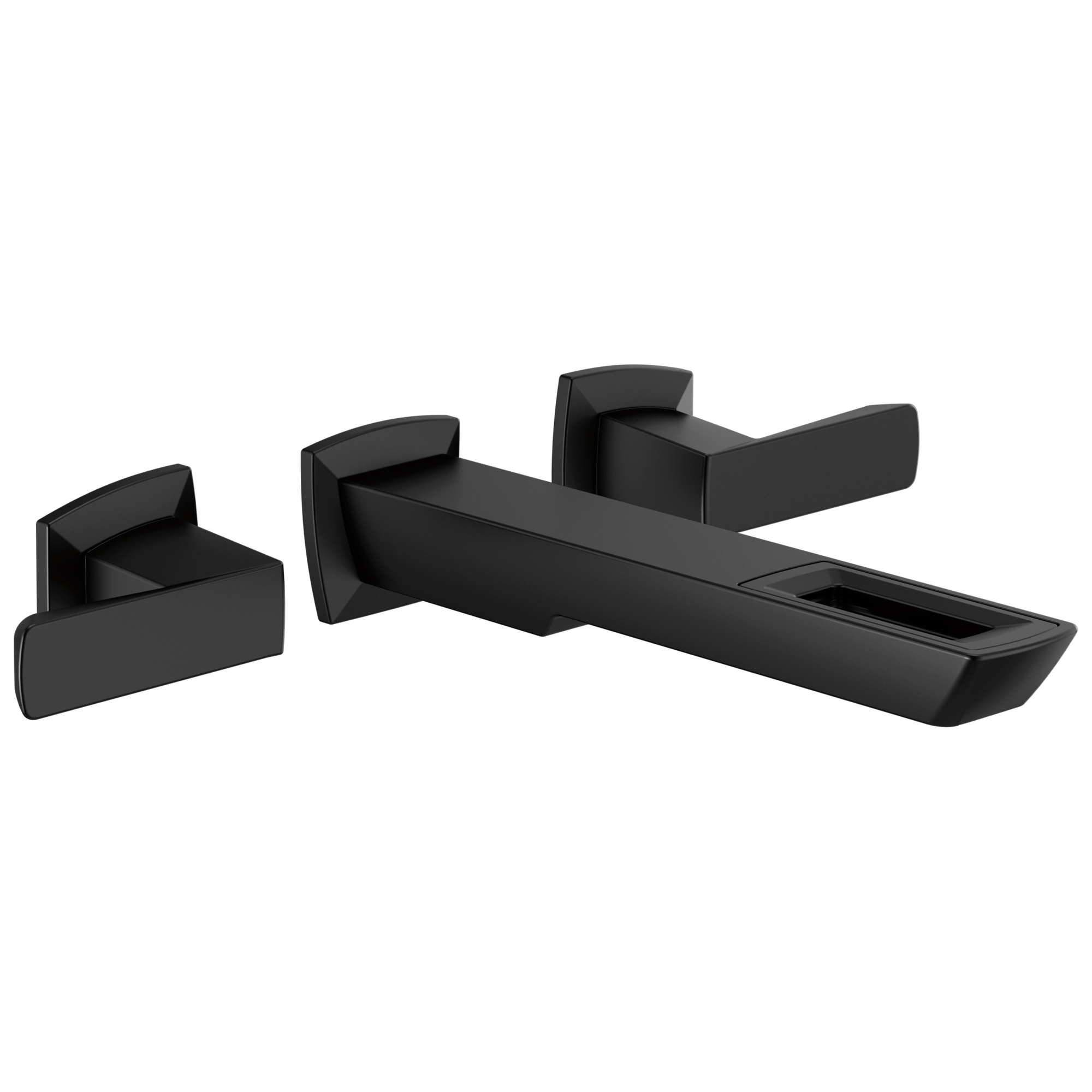 Vettis Two-Handle Wall Mount Lavatory Faucet With Open-Flow Spout 1.2 GPM