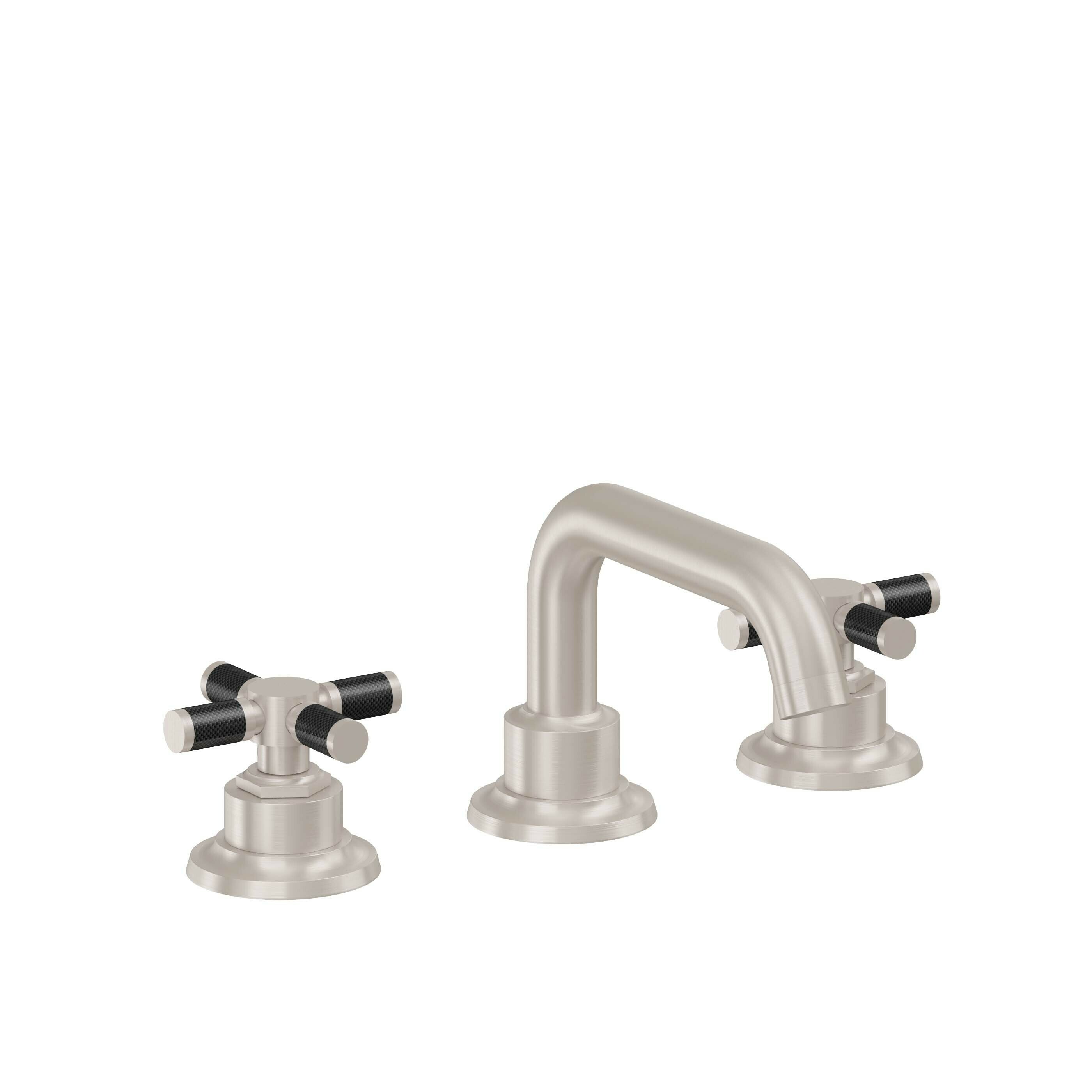 Descanso 8" Widespread Lavatory Faucet - Carbon Fiber Handle