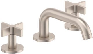 Cayucos 8" Widespread Lavatory Faucet - Low Quad Spout and Cross Handle