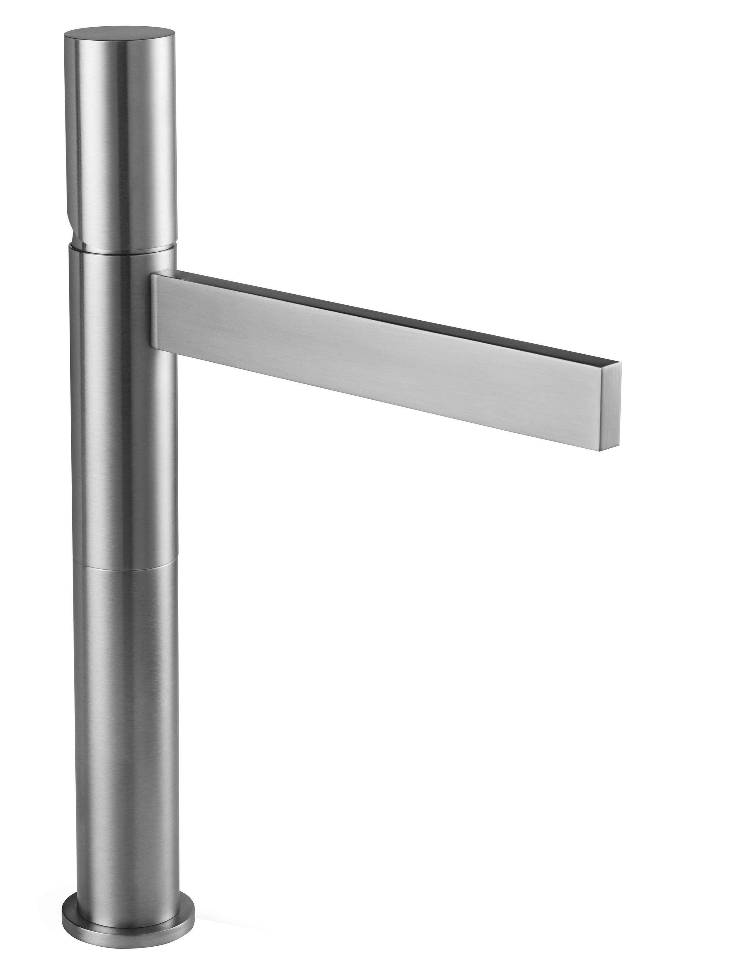 Bel Canto Single Hole Lavatory Faucet with Metal Cylinder Handle