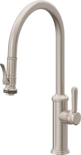 Davoli Pull-Down Kitchen Faucet with Squeeze Handle Sprayer - High Spout
