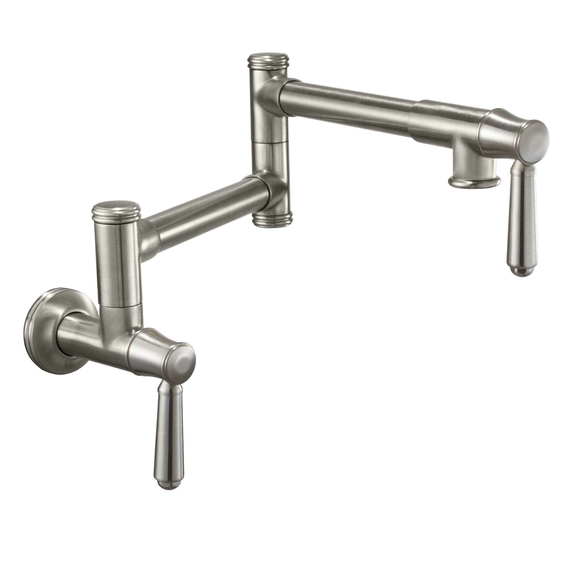 Davoli Pot Filler - Dual Handle Wall Mount - Traditional