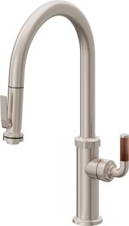 Descanso Pull-Down Kitchen Faucet with Squeeze Sprayer  - High Arc Spout