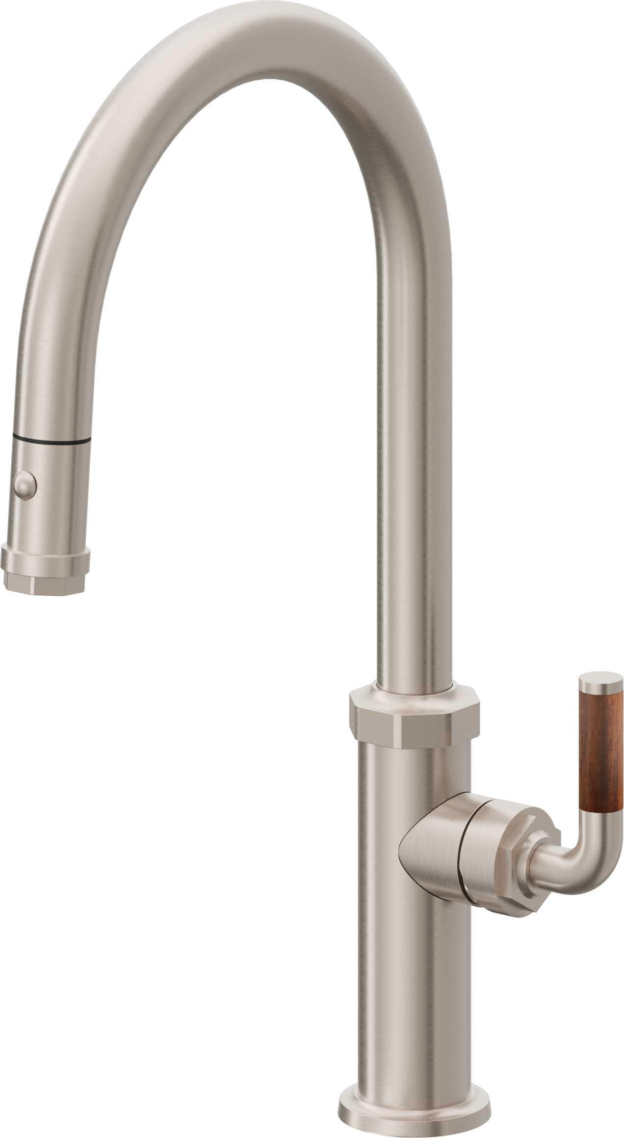 Descanso Pull-Down Kitchen Faucet with Button Sprayer - High Arc Spout — image 1