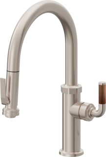 Descanso Pull-Down Kitchen Faucet with Squeeze Sprayer  - Low Arc Spout