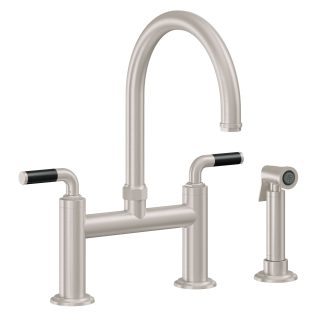 Descanso Bridge Kitchen Faucet with Sidespray - Arc Spout
