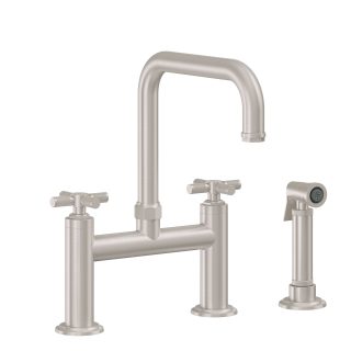 Descanso Bridge Kitchen Faucet with Sidespray - Quad Spout