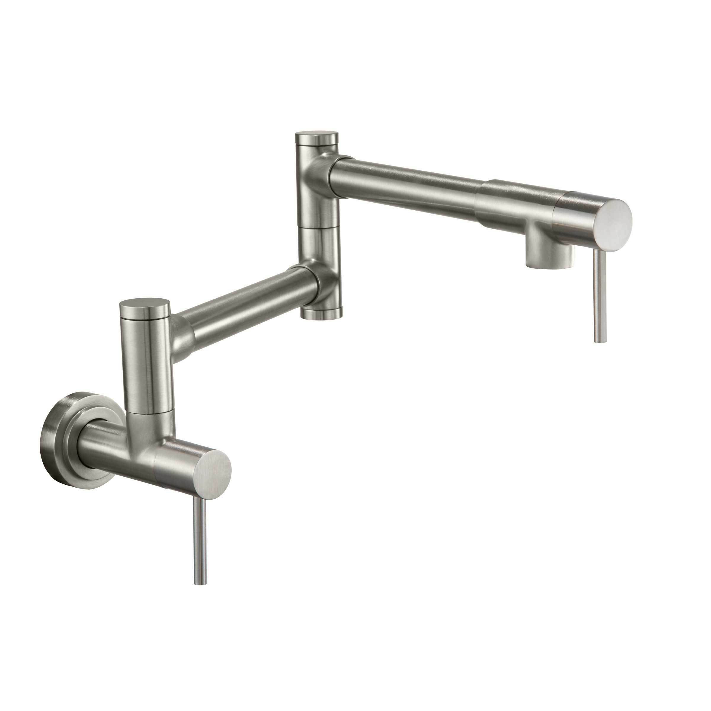 Poetto Pot Filler - Dual Handle Wall Mount - Contemporary