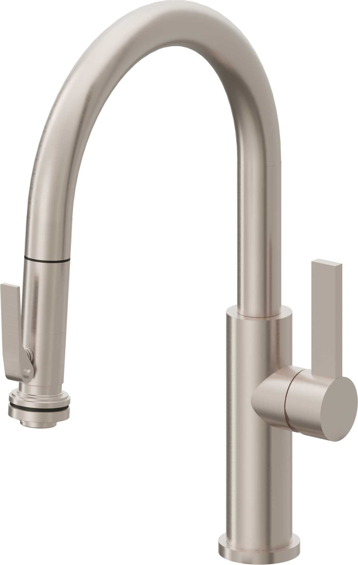 Corsano Pull-Down Kitchen Faucet with Squeeze Handle Sprayer - Low Spout — image 1