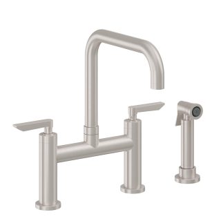 Corsano Bridge Kitchen Faucet with Sidespray - Quad Spout