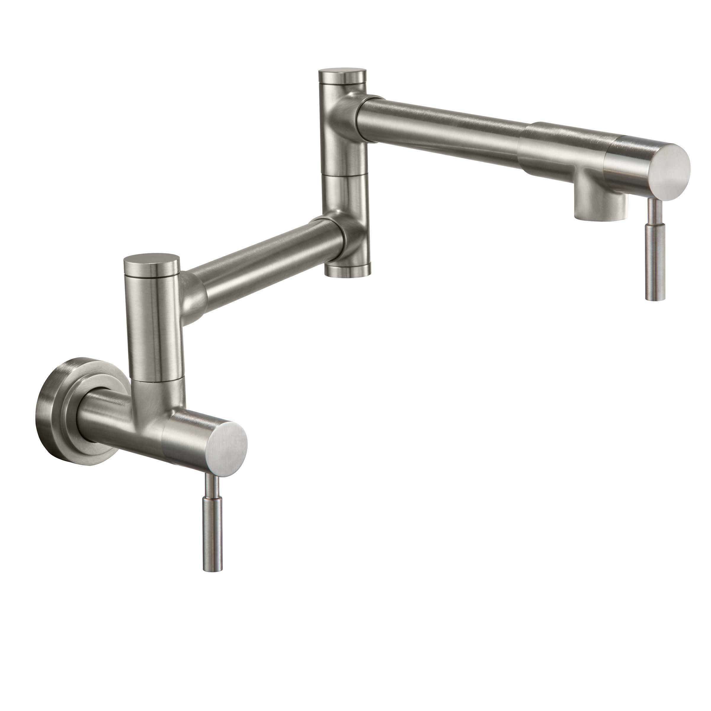 Corsano Pot Filler - Dual Handle Wall Mount - Contemporary