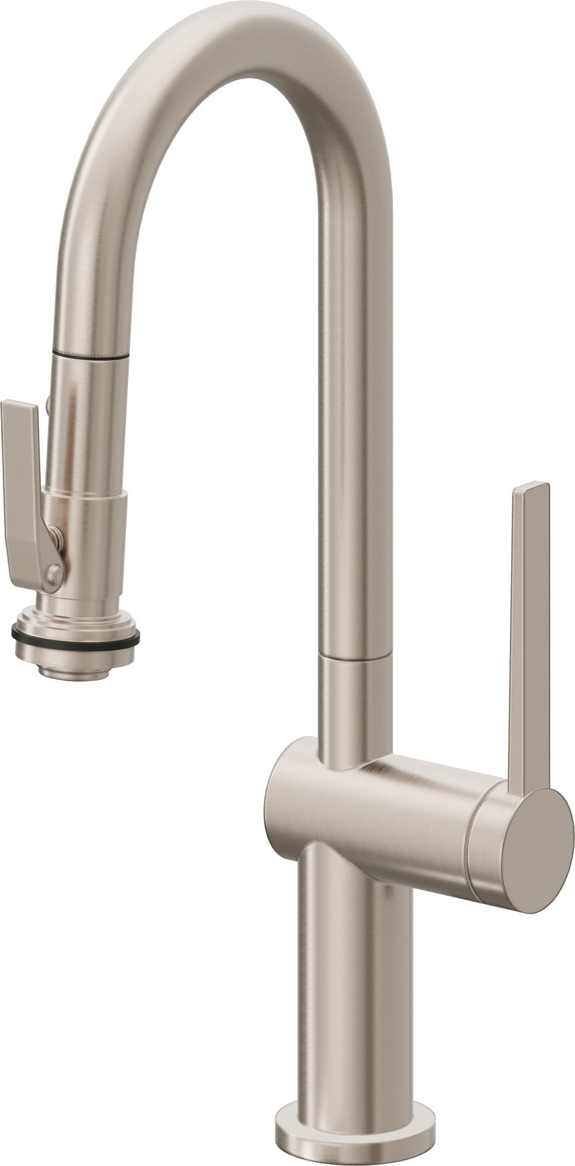 La Spezia Pull-Down Prep/Bar Faucet with Squeeze Handle Sprayer