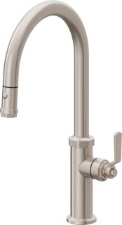 Descanso Works Pull-Down Kitchen Faucet - High Spout with Ball Lever Handle