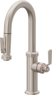 Descanso Works Pull-Down Prep/Bar Faucet with Squeeze Handle Sprayer
