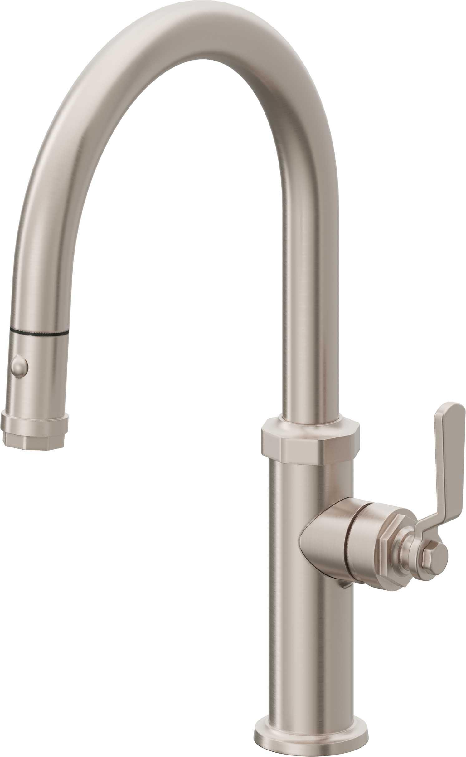 Descanso Works Pull-Down Kitchen Faucet - Low Spout with Ball Lever Handle