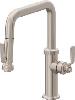 Descanso Works Pull-Down Kitchen Faucet with Squeeze Sprayer - Quad Spout