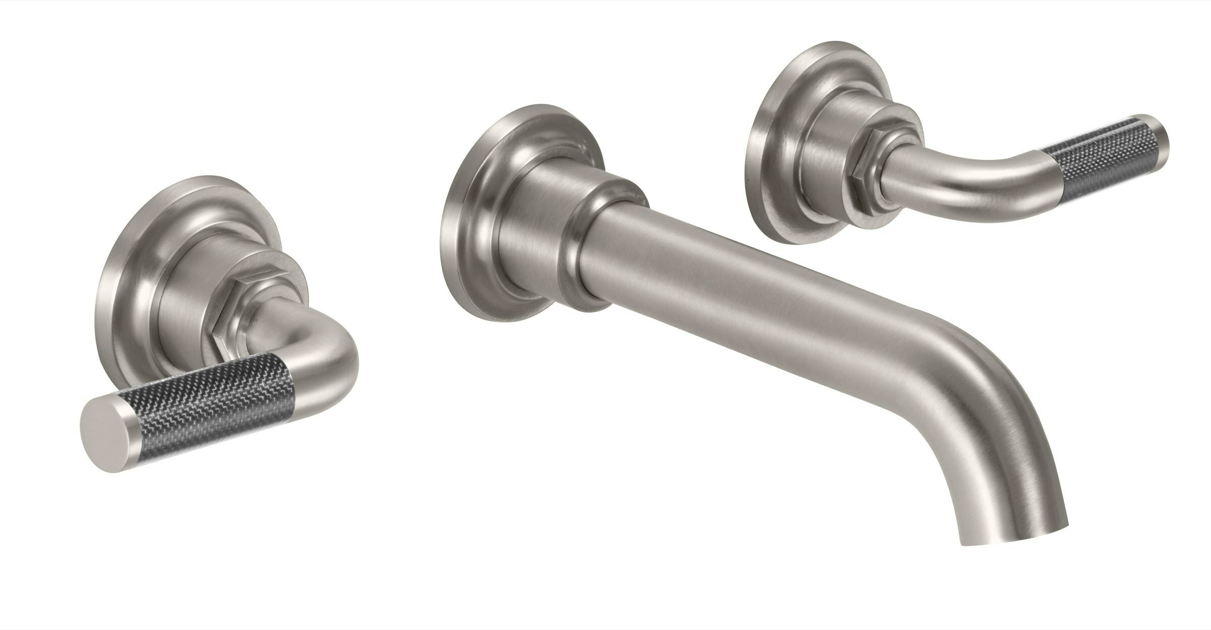 Descanso Vessel Lavatory Faucet Trim Only - Carbon Fiber Handle — image 1